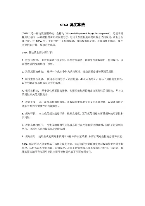 drsa调度算法