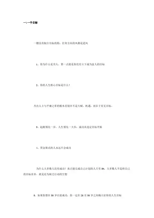 35岁之前成功12条法则