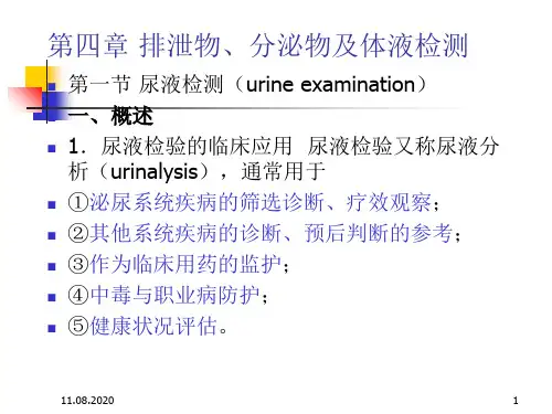 实验诊断学2-尿液检查