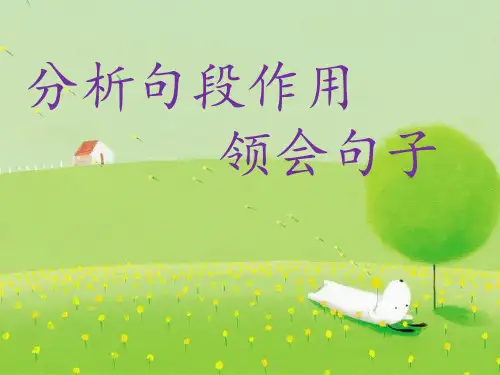 小升初语文阅读之分析句段作用领会句子精品PPT课件