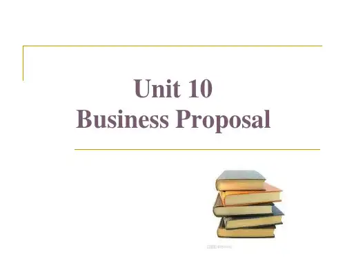 实用商务英语写作ppt课件-Unit-10Business-Proposal