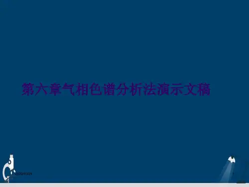 第六章气相色谱分析法演示文稿