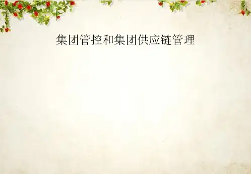 集团管控与集团供应链管理(ppt 115页)