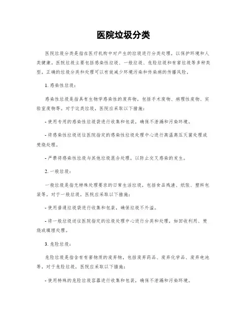 医院垃圾分类