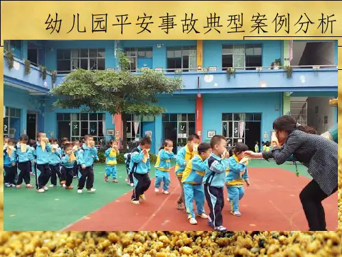 幼儿园安全事故典型案例分析幻灯片PPT
