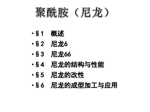 尼龙介绍PPT课件