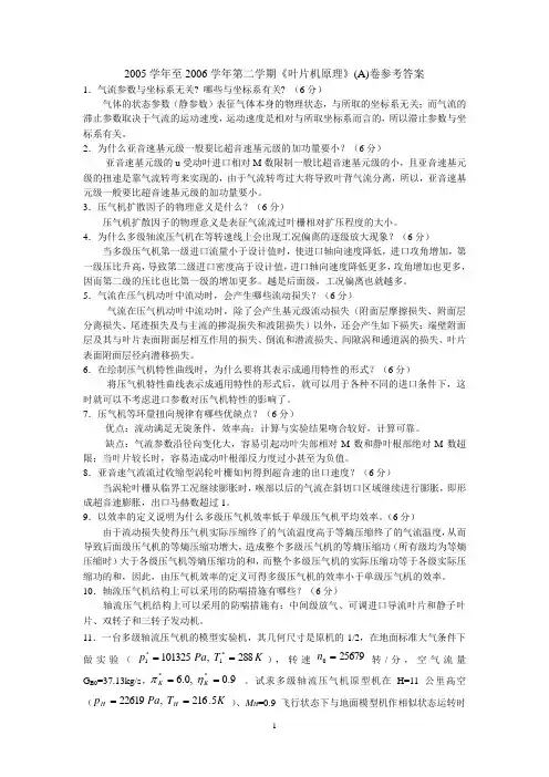 叶片机2006(A)