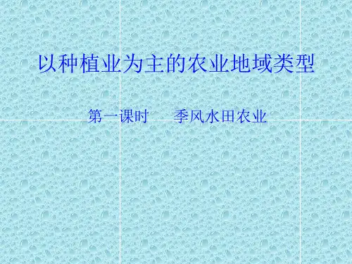 季风水田农业共15页