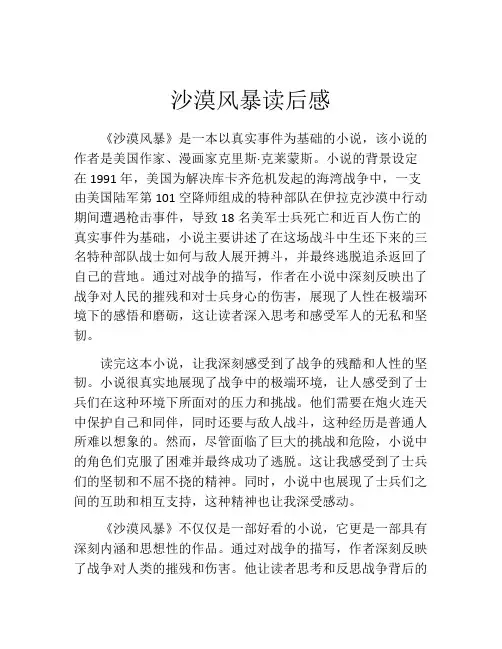 沙漠风暴读后感