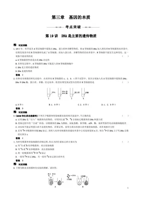 必修② 第三章 基因的本质