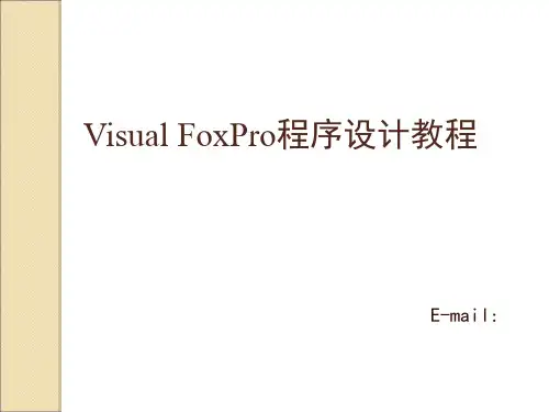 vf结构化程序设计精品PPT课件