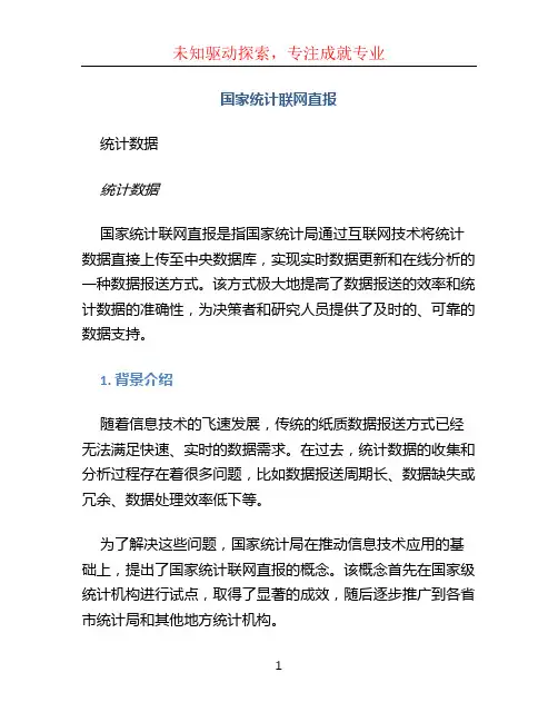 国家统计联网直报