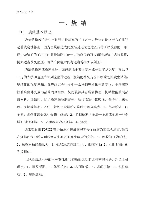一、烧结基本原理精讲