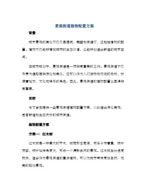 景观街道植物配置方案