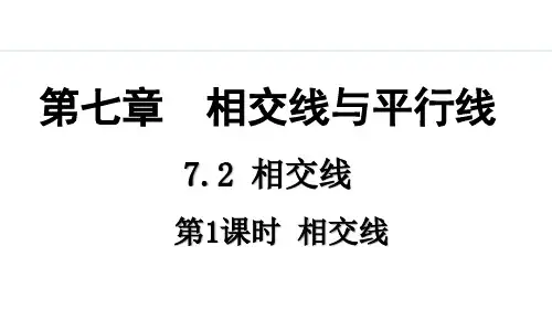 七年级下册冀教版数学【授课课件】第1课时  相交线