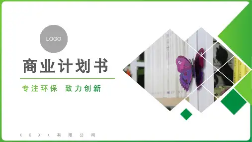 环保融资商业计划书PPT模板
