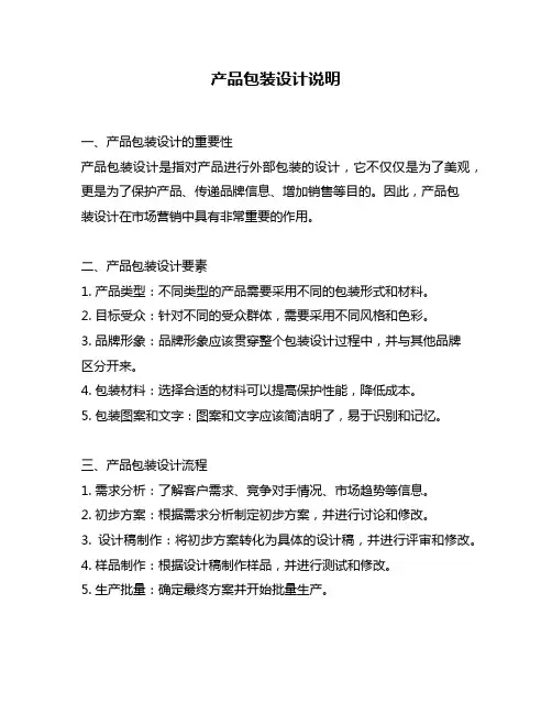 产品包装设计说明