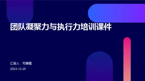 团队凝聚力与执行力培训课件