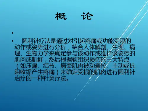针灸：圆利针疗法