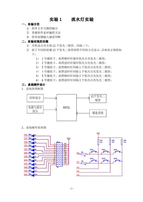 实验1_流水灯实验