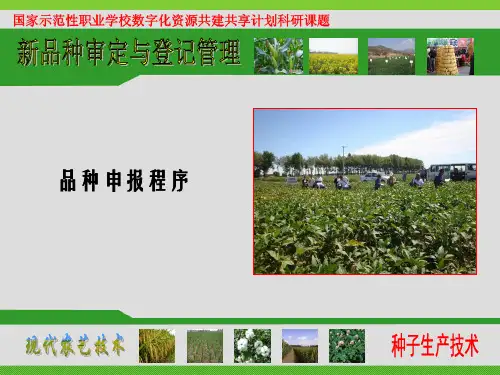 申报材料1农作物品种审定申请书
