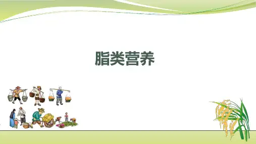 脂类营养作用课件(共27张PPT)《畜禽营养与饲料》(高等教育出版社)