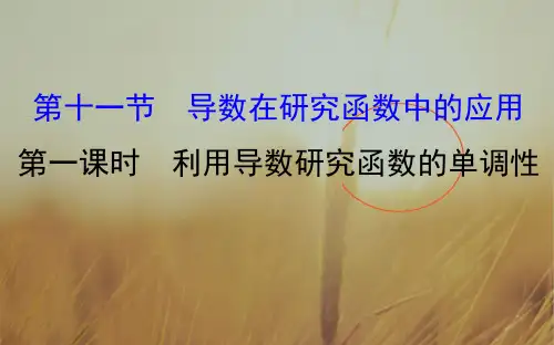 2018届高考数学理科全国通用一轮总复习课件：第二章 函数、导数及其应用 2.11.1 精品