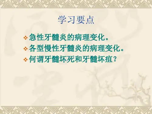 牙髓病ppt课件