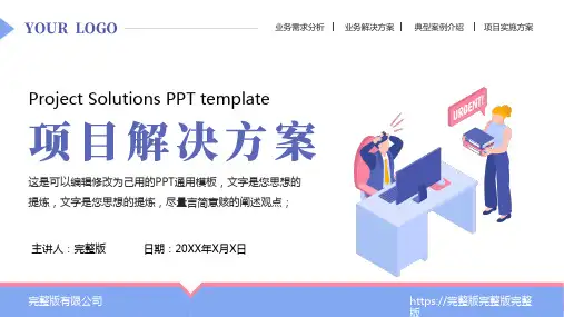 项目解决方案PPT模板