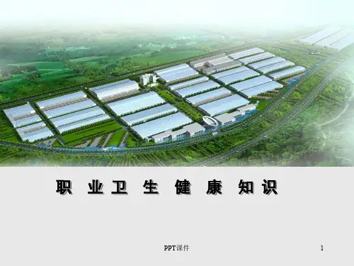 职业卫生健康知识培训  ppt课件