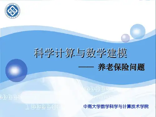 养老保险问题建模分析