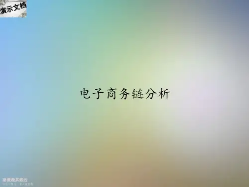 电子商务链分析