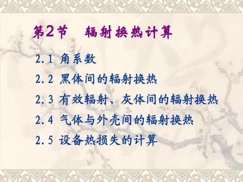 7.2 辐射换热计算
