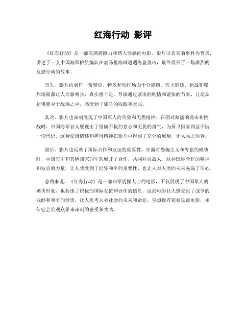 红海行动 影评