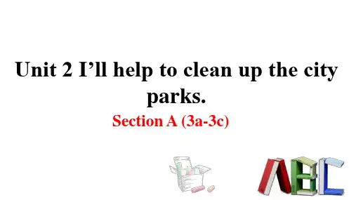 新目标(人教) 八年级下册英语教学课件 Unit2 Section A(3a-3c)
