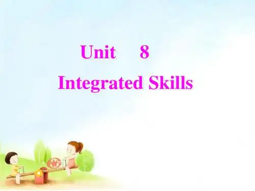 牛津译林版八年级上册英语课件Unit8  Integrated skills(2)