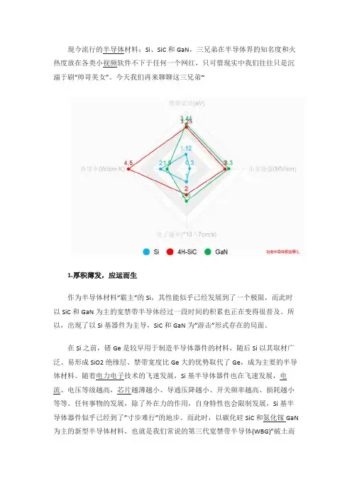 半导体材料Si、SiC和GaN 优势及瓶颈分析
