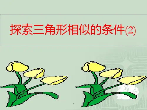 探索三角形相似的条件2ppt课件