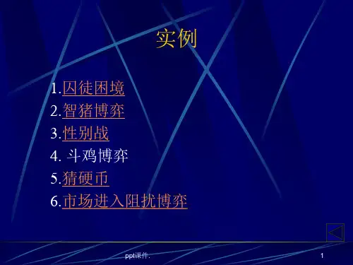 博弈论的经典案例ppt课件