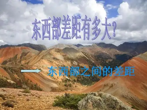 《东西部差距有多大》课件