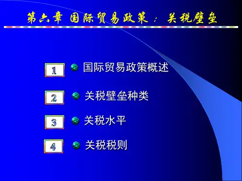 国际贸易政策关税壁垒.pptx