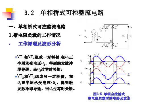 单相桥式可控整流电路
