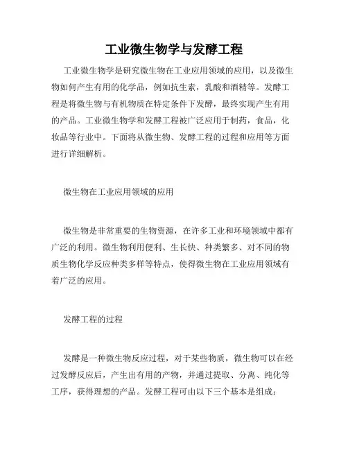 工业微生物学与发酵工程