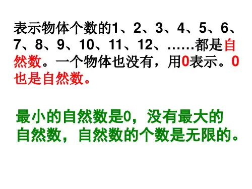 数的产生与十进制计数法