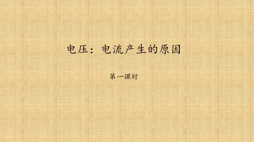 教科版九年级物理上册：4.2 电压：电流产生的原因  课件(共43张PPT)