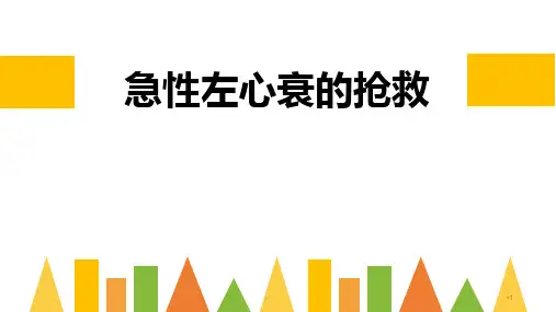 急性左心衰的抢救措施PPT演示课件