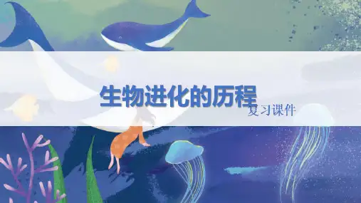 人教版八年级生物下册 《生物进化的历程》精品复习课件