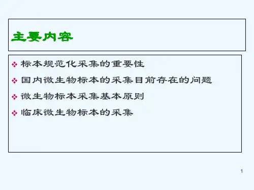 临床微生物标本采集规范课件