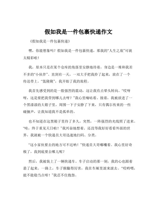假如我是一件包裹快递作文