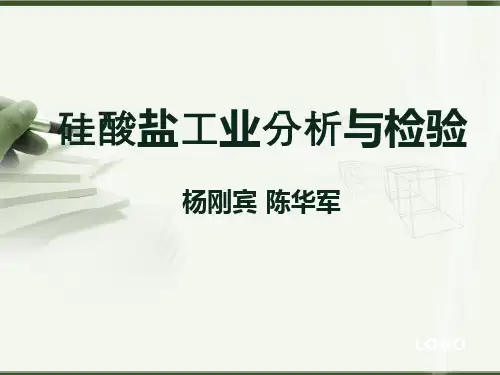 硅酸盐分析与检验控制分析流程